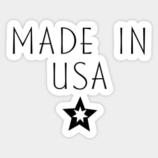 Made in USA Sticker